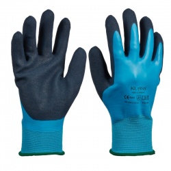 KLASS H2O Grip Waterproof Work Gloves (Blue)